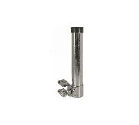 Supporto portacanne con morsetto stringitubo orientabile acciaio inox