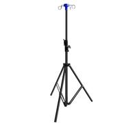 Supporto portaflebo portatile pieghevole e regolabile in altezza | Con supporto for borsa antigoccia for treppiede a 4 ganci for uso domestico, clinico ed esterno asta per flebo