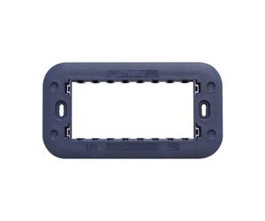 Supporto portafrutti 4 moduli 504 in plastica grigio compatibile anche con BTicino Axolute