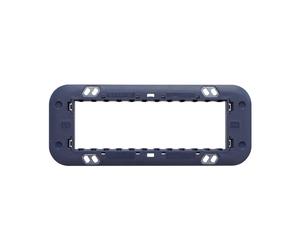 Supporto portafrutti 6 moduli 506 in plastica grigio compatibile anche con BTicino Axolute