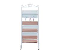 Supporto Portanastri In Metallo A 12 Strati, Supporto Portanastri A Parete, Adatto For Rotoli Di Vinile Artigianale, Sciarpe, Cinture E Portasciugamani.(White,170x40x90cm)