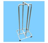 Supporto portaoggetti in acciaio inossidabile, supporto porta-hula hoop, con ruote, supporto portatile for anelli da ginnastica for interni ed esterni(40-65cm/16-26in)