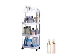 Supporto portaoggetti per carrello - Espositore con ruote | Scaffale per carrello, carrello organizzatore multifunzionale con ruote per acqua minerale, gel doccia e detergente per lavanderia