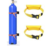 Supporto portatile for bombole di ossigeno, organizer for bombole di gas adatto for officine/fabbriche/ospedali(Yellow,2 pack)