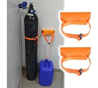 Supporto portatile for bombole di ossigeno, organizer for bombole di gas adatto for officine/fabbriche/ospedali(Orange,2 pack)
