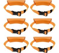 Supporto portatile for bombole di ossigeno, organizer for bombole di gas adatto for officine/fabbriche/ospedali(Orange,6 pack)