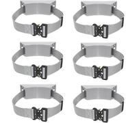 Supporto portatile for bombole di ossigeno, organizer for bombole di gas adatto for officine/fabbriche/ospedali(Grey,6 pack)