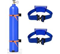 Supporto portatile for bombole di ossigeno, organizer for bombole di gas adatto for officine/fabbriche/ospedali(Blue,2 pack)