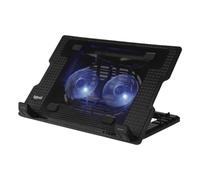 Supporto Portatile IGGUAL RP2V17A Doppio Ventilatore 2 USB 4 Altezze fino a 17"