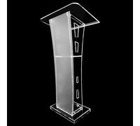 Supporto portatile in acrilico per podio, per presentazioni professionali, con ampia lettura a T, per chiese, scuole, uffici, eventi e discorsi in pubblico