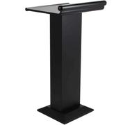 Supporto portatile nero - per chiese, uffici ed eventi - scrivania di benvenuto regolabile e pulpito per conversazioni pubbliche e presentazioni
