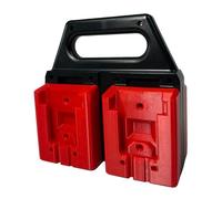 Supporto portatile per batteria a 4 alloggiamenti, in ABS resistente, per officina, 18 V/20 V, salvaspazio, per uso in officina