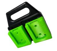 Supporto portatile per batteria a 4 alloggiamenti, in ABS resistente, per officina, 18 V/20 V, salvaspazio, per uso in officina