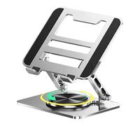 Supporto Portatile per Laptop Base Girevole 360° con Dissipazione Calore
