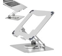 Supporto portatile per laptop, regolabile, girevole a 360°, ergonomico | Base refrigerante per notebook, libri informatici regolabili, pieghevoli, portatili per lavoro, studio e viaggi