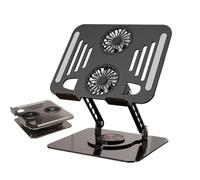 Supporto portatile per laptop, supporto regolabile per laptop, supporto pieghevole con sfiato di raffreddamento, accessorio portatile per computer per adulti, tavolo da viaggio per ufficio, casa