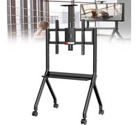 Supporto Portatile Pieghevole in Metallo per Lavagna interattiva, da Pavimento o da TV (Nero FD580)