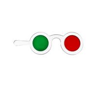 Supporto Portatile Rosso e Verde con Lenti di Vetro Filtro Colore Strumento di Visione per Bambini e Adulti Aiuto Portatile di Formazione Visiva per Giochi ed Educazione