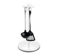 Supporto portautensili - Portaoggetti da bancone da cucina da 400 g, portaposate girevole a doppio scopo senza perforazione, organizer in acciaio di grande capacità | Stoviglie Essenti da cucina comod