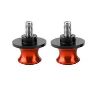 Supporto Posteriore Moto CNC, 10mm, Coppia 2 Pezzi, Arancione - Resistente Anodizzato, Facile da Installare, Ideale per Sostegno Stabile (Arancia)