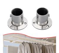 Supporto presa trattamento superficiale lucido guardaroba staffa flangia binario