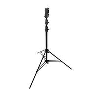 Supporto Professionale Kupo Master Combo HD 226MB in Acciaio Nero, Altezza Massima 340 cm, Portata 40 kg, 2 Sezioni con 3 Tratti, Gambe Livellabili e Testa Universale per Illuminazione e Grip