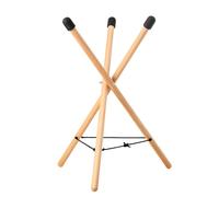 Supporto professionale pieghevole per palco, in legno naturale, per uso sul palco, altezza regolabile 30-55 cm, leggero, pieghevole, per palchi e lingua in metallo, facile da montare, permanente