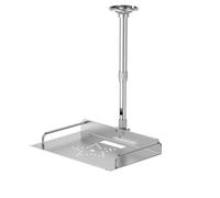 Supporto Proiettore Staffa Soffitto Staffa Regolabile Piastra Vassoio Montaggio Tetto in Lega di Alluminio con Tubo Cilindrico Liscio E Guida, 60-120 Cm