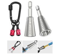 Supporto prolunga per punte di cacciavite con impugnazione esagonale in alluminio portachiavi adattatore viti a trapano portatile attrezzi torsione fili lavori elettrici e progetti fai-da-te