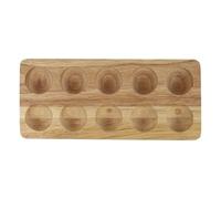 Supporto Protettivo per Uova in Legno Beige, Semplice | Contenitore per Conservare e Organizzare, Struttura Robusta, Stile Essenziale, Tavolo Cucina, Base Ordinata