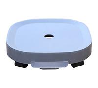 Supporto quadrato for impianto di laminazione in plastica con rotelle nascoste, base for rulli for piante resistente, pianta da esterno cassetto for stoccaggio dell'acqua(Light Gray,10.6inch)