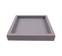 Supporto quadrato per piante in argilla e vassoio d'acqua, sottovaso versatile per soggiorno e uso esterno, base per vasi per piante domestiche e decorazioni da giardino