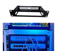 Supporto rack da 25,4 cm per Ubiquiti UniFi Cloud Gateway Fiber | Adattatore rack 1U per fibra UCG | Compatibile con armadi da 10" | Ideale per l'installazione di laboratori domestici e rack di rete