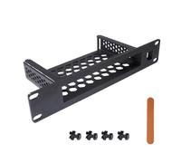 Supporto rack di rete 1U da 10" compatibile con switch TP-Link TL-SG108 a 8 porte, supporto di estensione hardware con slot jack Keystone, include 4 set di viti M6, dadi a gabbia e mini tavola
