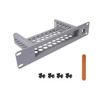 Supporto rack di rete 1U da 10" compatibile con switch TP-Link TL-SG108 a 8 porte, supporto di estensione hardware con slot jack Keystone, include 4 set di viti M6, dadi a gabbia e mini tavola
