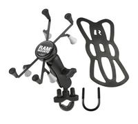 SUPPORTO su MANUBRIO TUBOLARE MOTO RAM-B-149Z-UN8BU per TABLET da 7 e 8 POLLICI