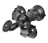 Rammount 3.3" Base a tripla ventosa rotonda da 1/4"