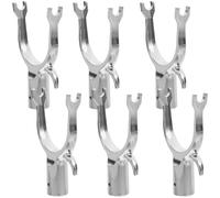 Supporto Rami Alberi da Frutta 6 Pezzi, Lega di Alluminio | Argento, 9x5,5x1,6cm, per Spazi Esterni, Aiuta Contro Rotture e Danni da Intemperie