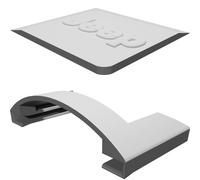 Supporto Raschietto Ghiaccio per Sportello Carburante Jeep Wrangler 3D