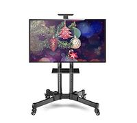 Supporto regolabile alto per TV da 32 a 70 pollici, resistente, girevole, ad angolo, nero, supporto universale per TV al plasma/LCD/LED/OLED - Design elegante per viste mozzafiato
