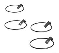 Supporto regolabile da parete per vaso da fiori per anello, struttura in ferro massiccio per una visualizzazione sicura delle piante (18 cm)