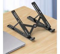 Supporto regolabile e portatile per laptop - Pieghevole, supporto universale per laptop e tablet, design di raffreddamento con regolazione ergonomica dell'angolazione per tutti i computer, costruzione
