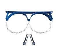 Supporto regolabile for bombola di ossigeno for ospedali e uso domestico - Supporto in acciaio resistente con catena 1 pz.(Blue,Full)