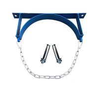 Supporto regolabile for bombola di ossigeno for ospedali e uso domestico - Supporto in acciaio resistente con catena 1 pz.(Blue,Twin)