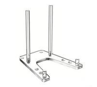 Supporto regolabile in acrilico trasparente da 15,2 cm per piatti, foto e opere d'arte, con supporto stabile per asta e pioli anteriori per regolazione dell'angolo