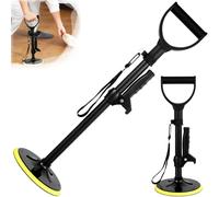 Supporto regolabile in altezza 41/51/61 cm, supporto per alzarsi con diametro di 18 cm, base rotonda antiscivolo, braccioli, alzarsi per anziani, robusto, aiuta gli anziani a stare in piedi (giallo)