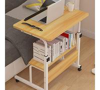 Supporto regolabile in altezza per computer portatile, convertitore da scrivania con ruote per letto, divano e lettura, tavolino rimovibile per comodità