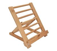 Supporto Regolabile in Bambù per Tablet, Notebook e Smartphones, Design Portatile e Sostenibile, 6.7x8.7 Pollici, Ideale per Uso in Ufficio, Studio e Viaggi