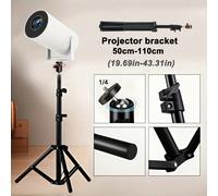 Supporto regolabile in lega per proiettore HY300/YG300, altezza regolabile da 110/160/210 cm, treppiede con connettori in plastica robusta per montare telecamera e proiettore a terra, regalo per feste