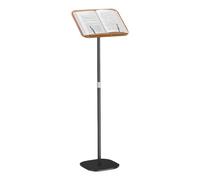 Supporto regolabile in legno per podio, portatile, per chiese, eventi e presentazioni, piano inclinabile con blocco dei bordi, design durevole ed elegante per qualsiasi uso.